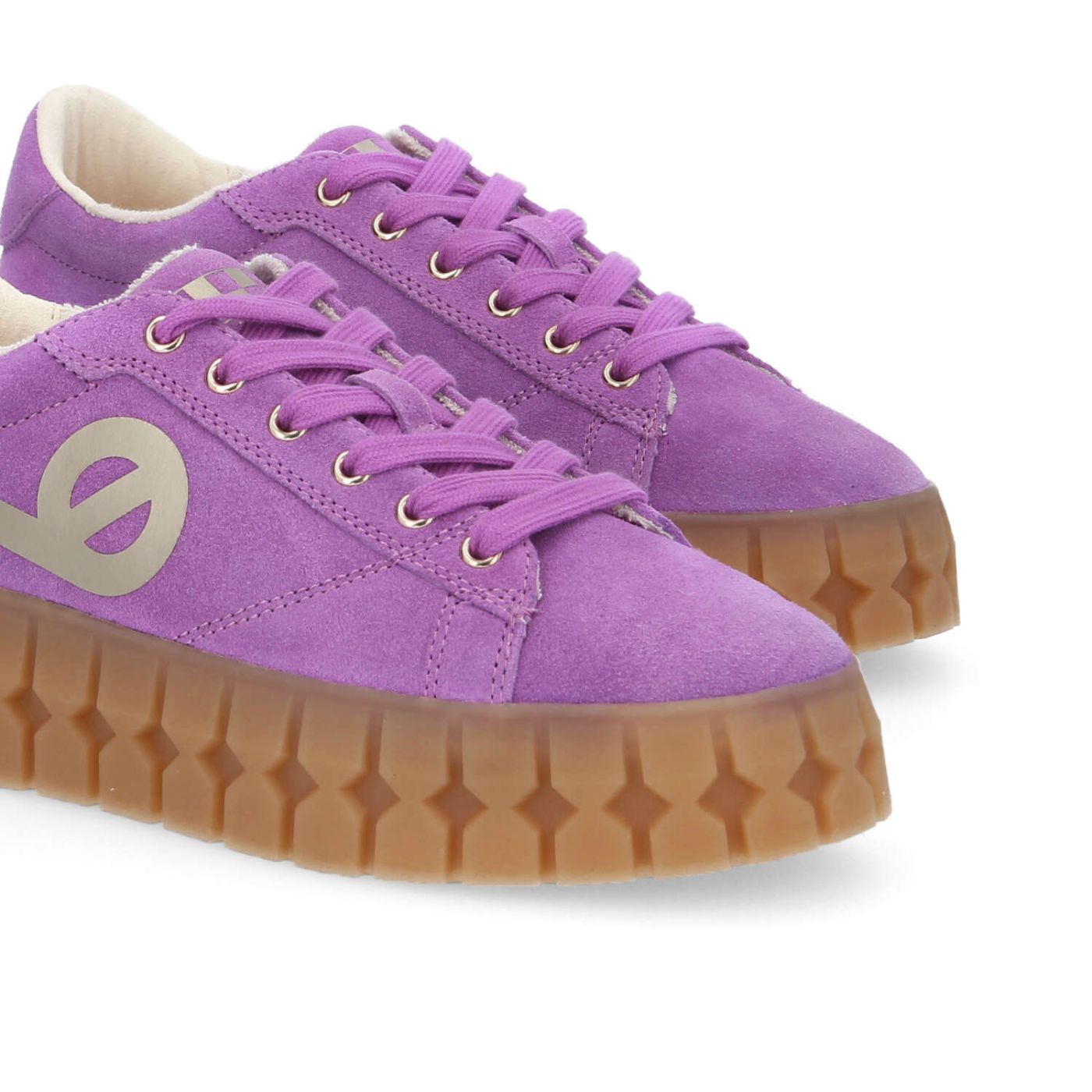 PLAY SNEAKER W - SUEDE/PRINT - VIOLET/GOLD